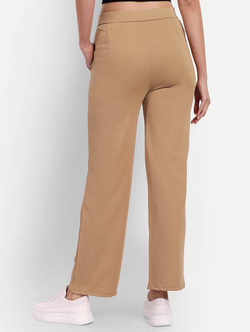 beige flat front full length trouser - 19925585 - Standard Image - 2
