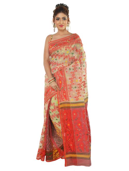 women's self design beige colored saree with blouse - 19925783 - Standard Image - 0