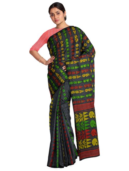 yellow cotton saree with blouse - 19925799 - Standard Image - 0
