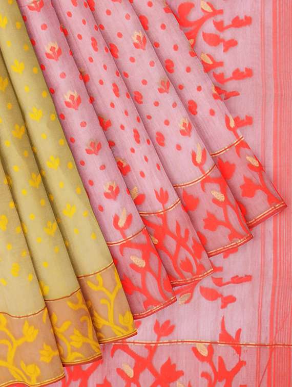 women self design jamdani saree with blouse - 19925806 - Standard Image - 2