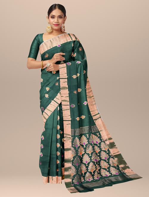 women's banarasi saree with blouse - 19925968 -  Standard Image - 0