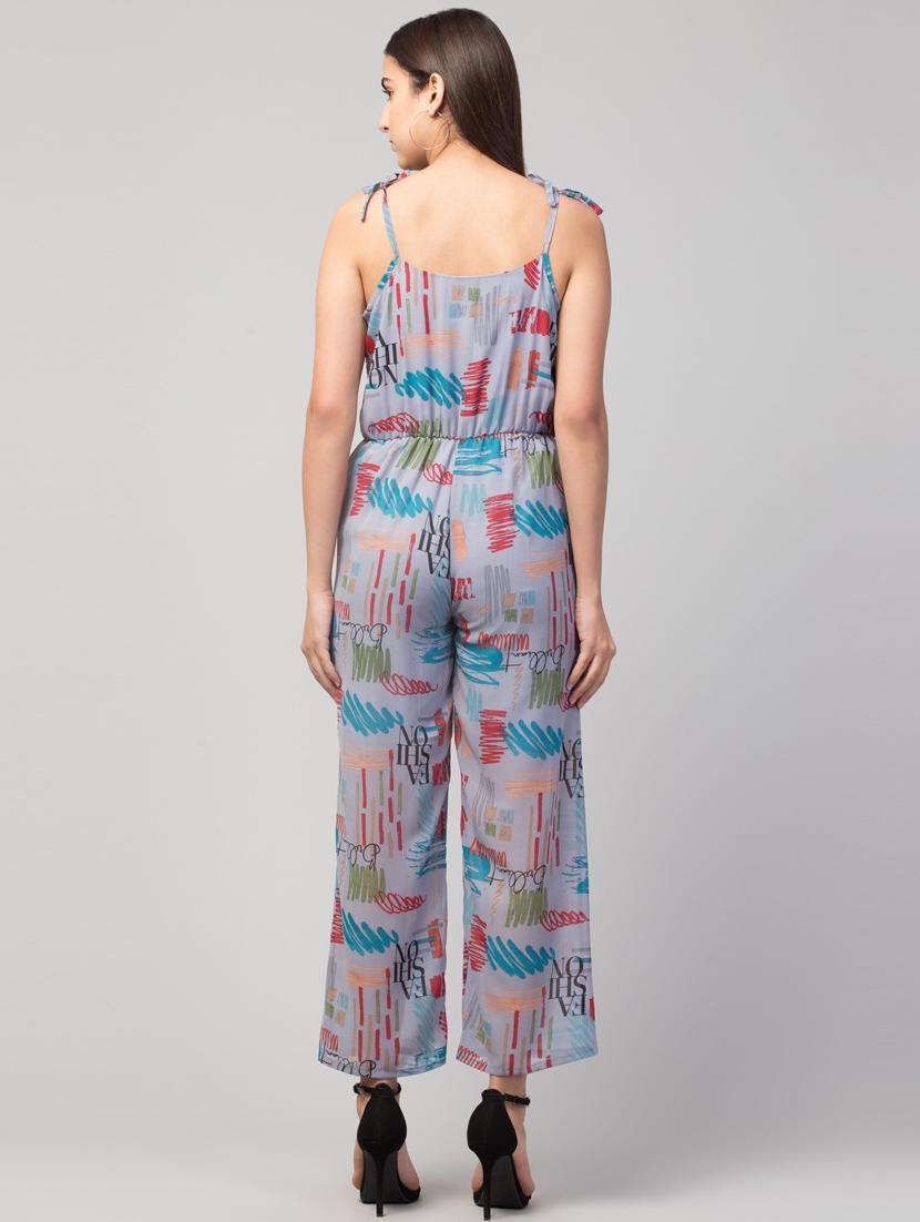 printed full length jumpsuit - 19926677 - Standard Image - 2
