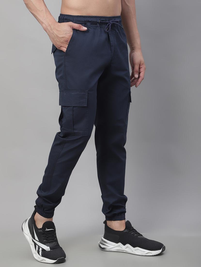 men mid rise solid cargos - 19927915 - Standard Image - 2