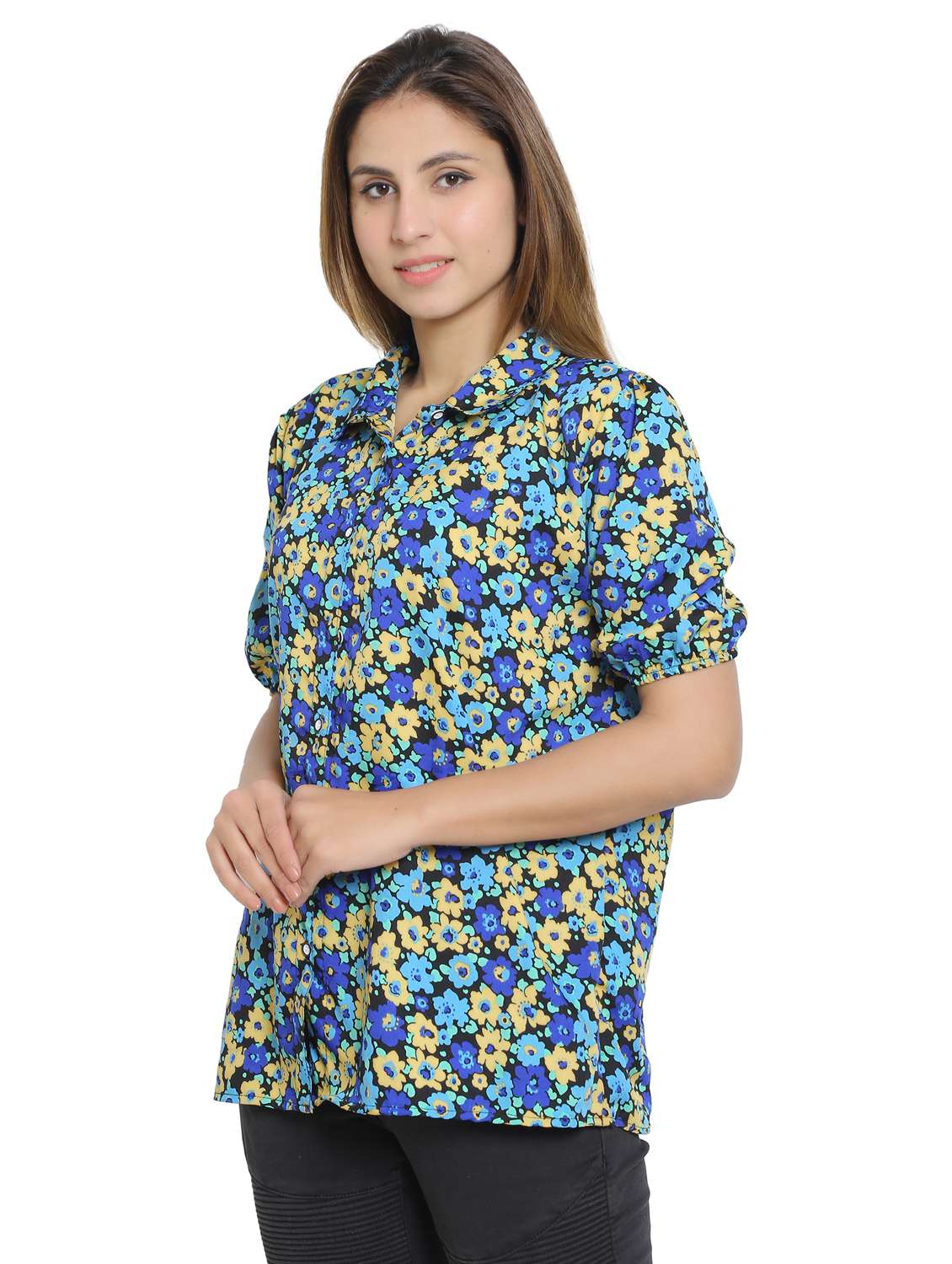 multi colored cotton blend regular shirt - 19938161 - Standard Image - 2