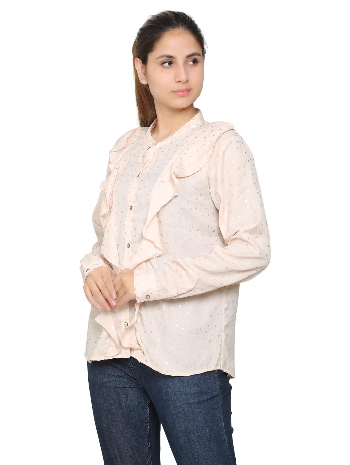 rosewater crepe regular shirt - 19938174 - Standard Image - 2