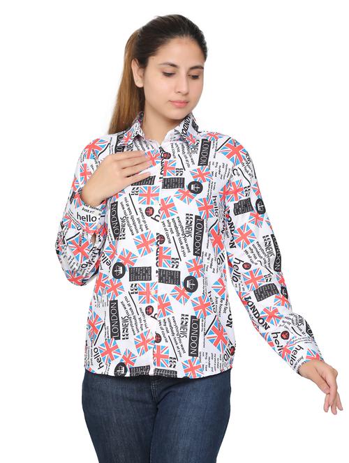multi colored viscose regular shirt - 19938177 -  Standard Image - 0