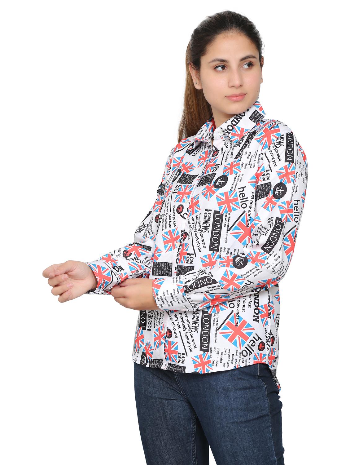 multi colored viscose regular shirt - 19938177 - Standard Image - 2