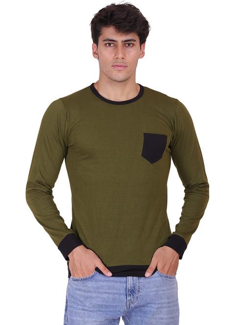 round neck solid regular t-shirt - 19938383 - Standard Image - 0