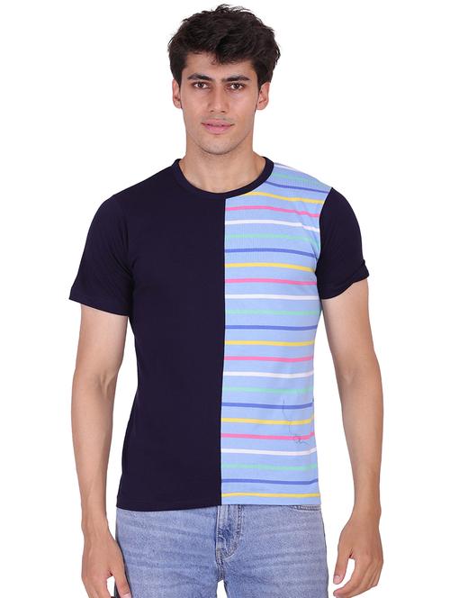 men printed round neck t-shirt - 19938387 -  Standard Image - 0