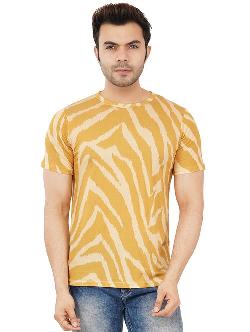 round neck printed regular t-shirt - 19938422 - Standard Image - 0
