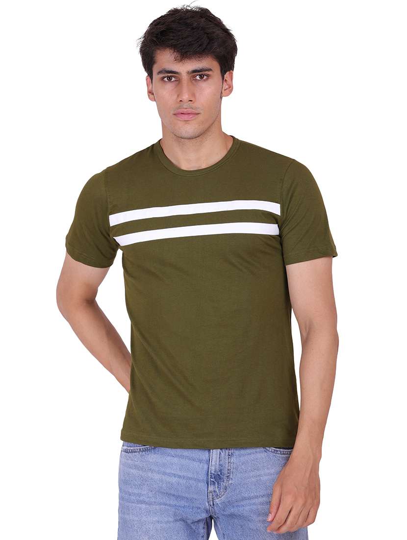 round neck striped regular t-shirt