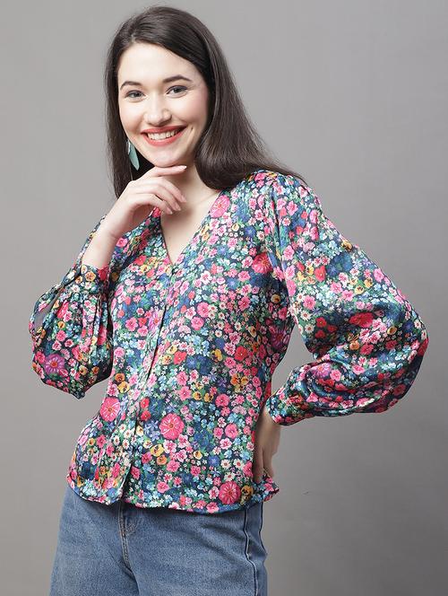women's straight v neck top - 19938687 -  Standard Image - 0
