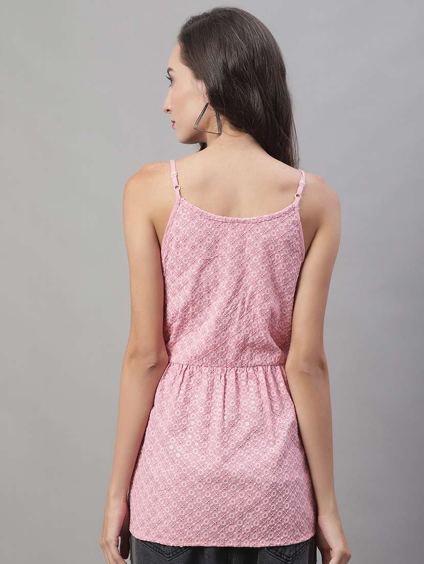 self designed sequin work shoulder strap peplum top - 19938709 -  Standard Image - 2