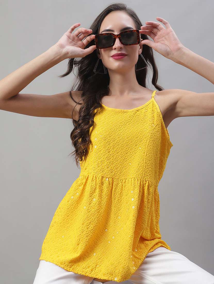 women's peplum asymmetric neck top