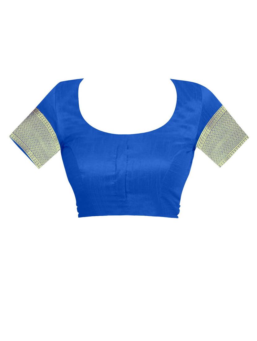 blue kanjivaram saree - 19941449 - Standard Image - 2