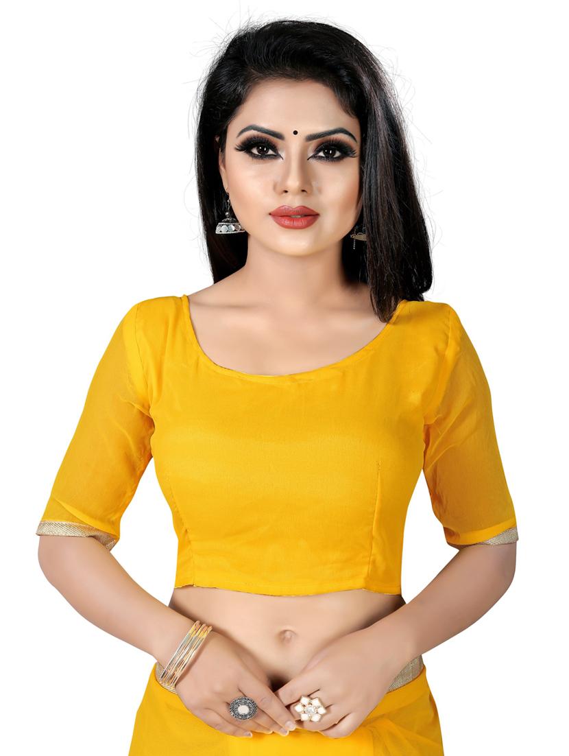 ruffle detailed solid saree - 19941564 - Standard Image - 2