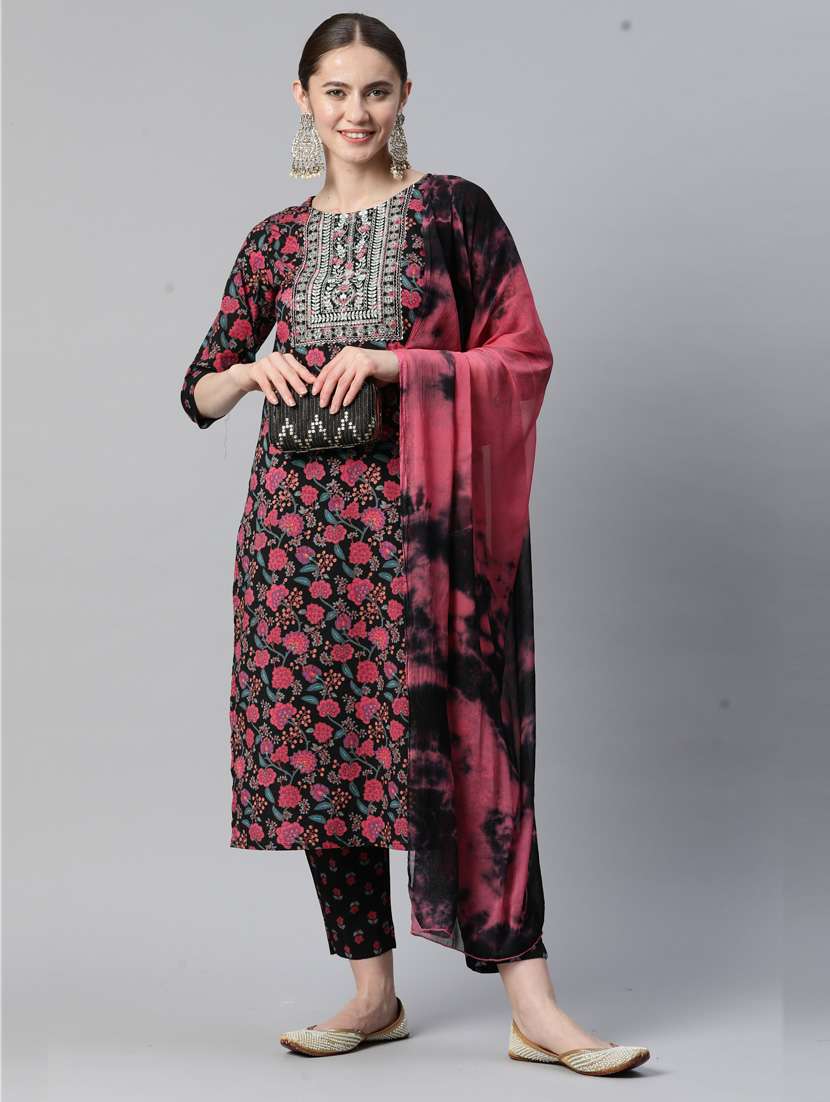 printed kurta dupatta set