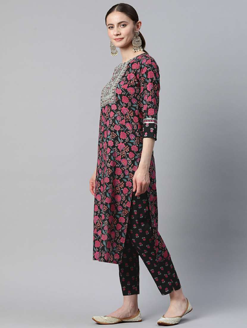 printed kurta dupatta set - 19942707 -  Standard Image - 2
