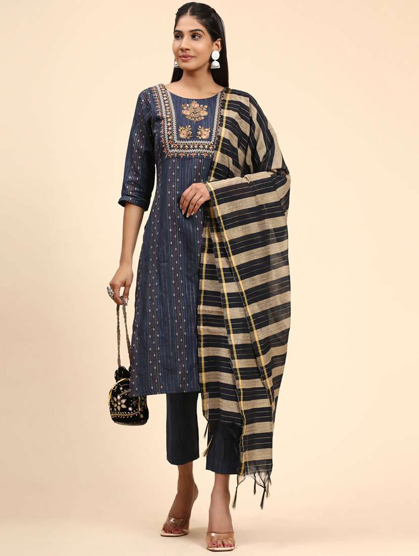 embroidered kurta dupatta set