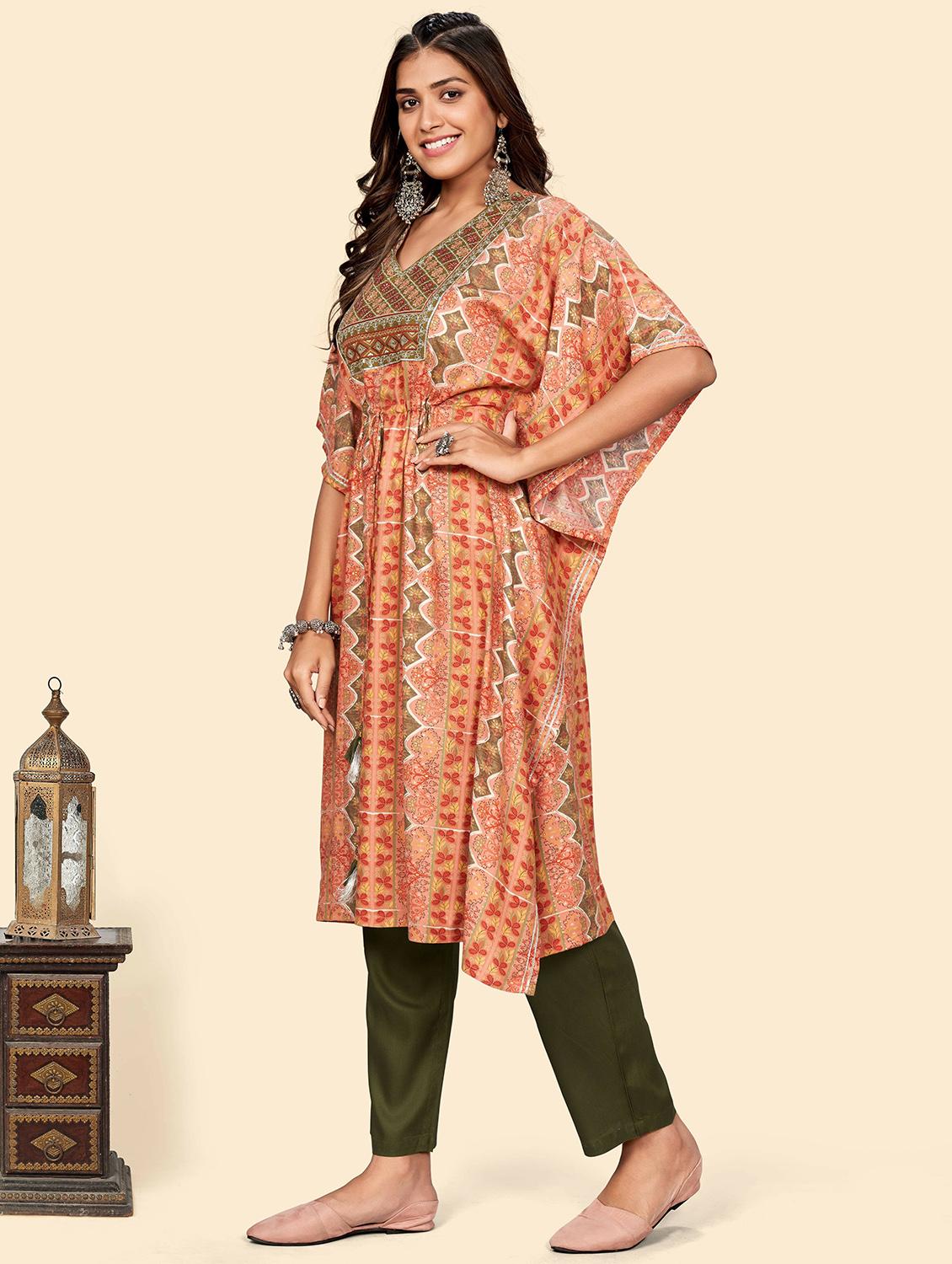 printed kaftan set - 19942834 - Standard Image - 2