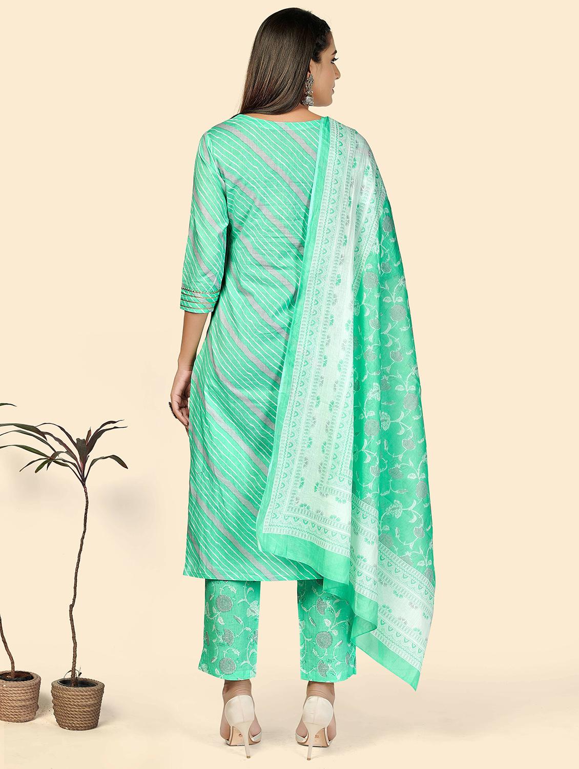 printed kurta dupatta set - 19942868 - Standard Image - 2
