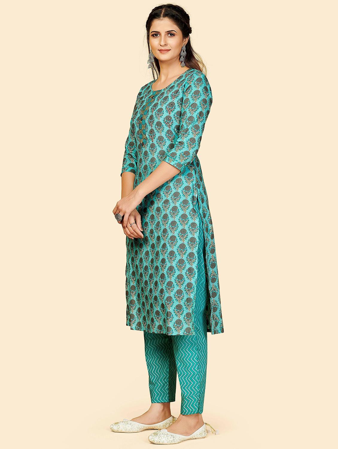 printed kurta pant set - 19942902 - Standard Image - 2