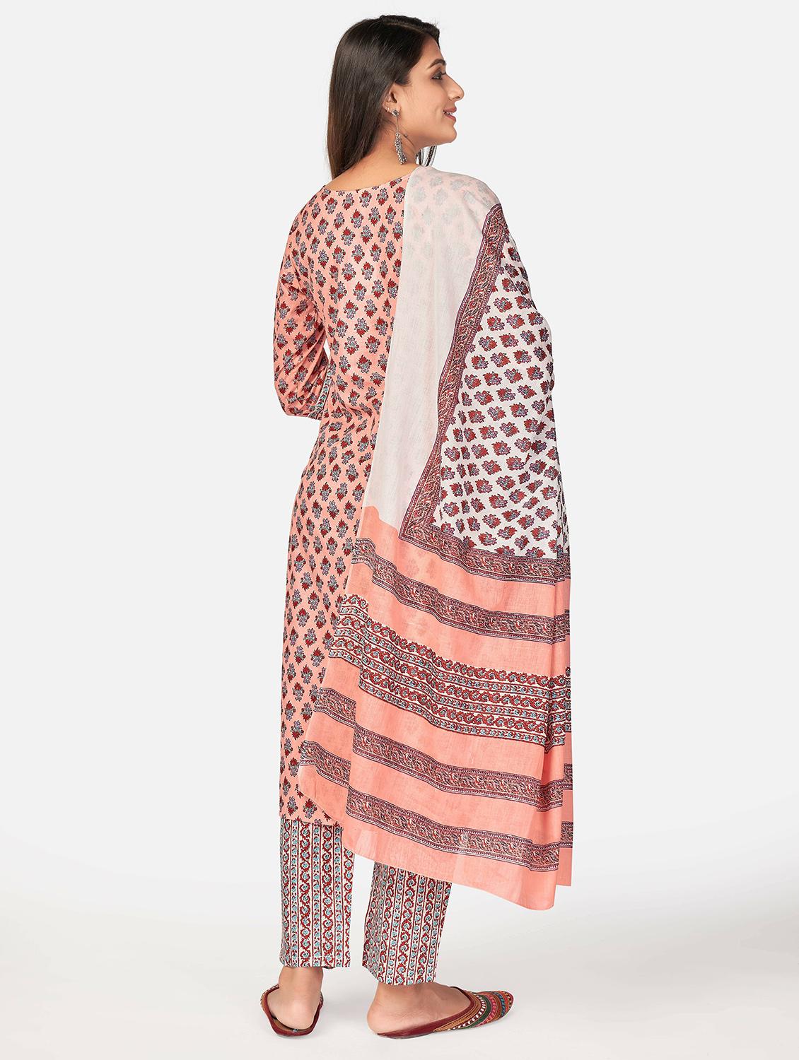 printed kurta dupatta set - 19942949 - Standard Image - 2