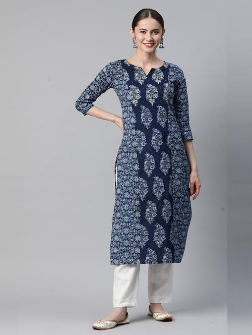 women's straight kurta - 19943124 - Standard Image - 0