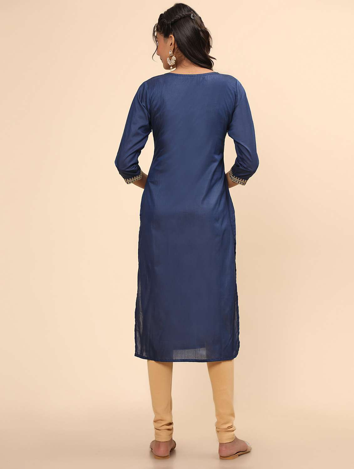 women's straight kurta - 19943175 - Standard Image - 2