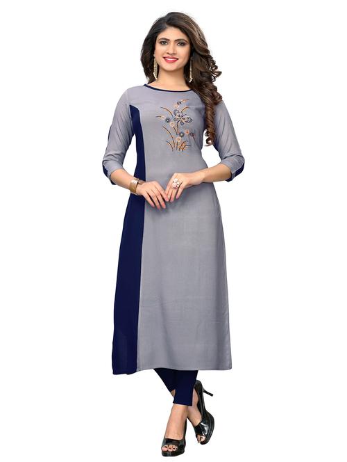 women's front slit kurta - 19943410 - Standard Image - 0