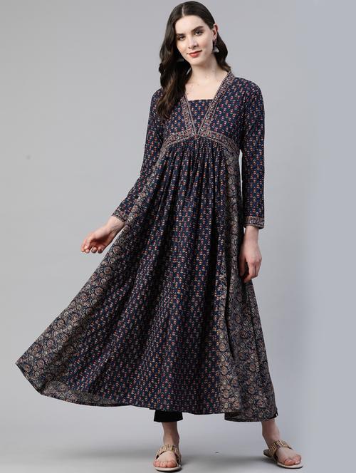 printed anarkali kurta  - 19943453 -  Standard Image - 0