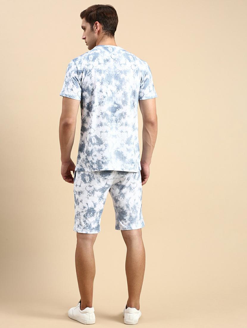 men's printed shorts co-ords set - 19944398 - Standard Image - 2