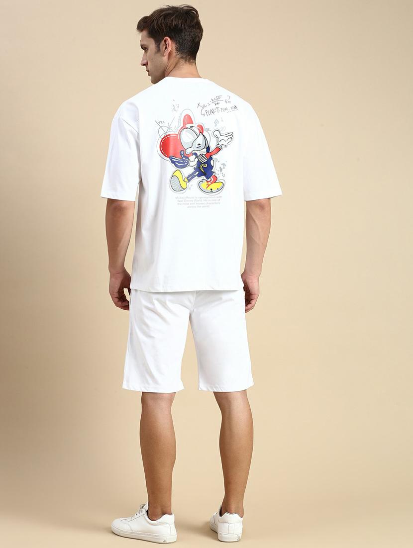 men's printed shorts co-ords set - 19944418 - Standard Image - 2