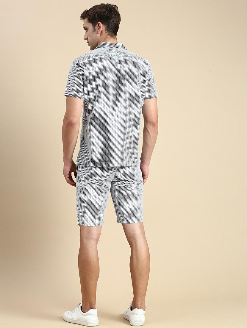 men's printed shorts co ord set - 19944431 - Standard Image - 2