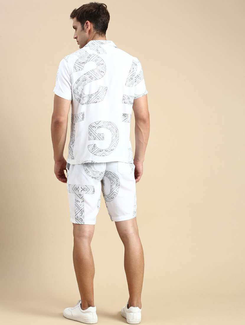 men's printed shorts co ord set - 19944437 -  Standard Image - 2