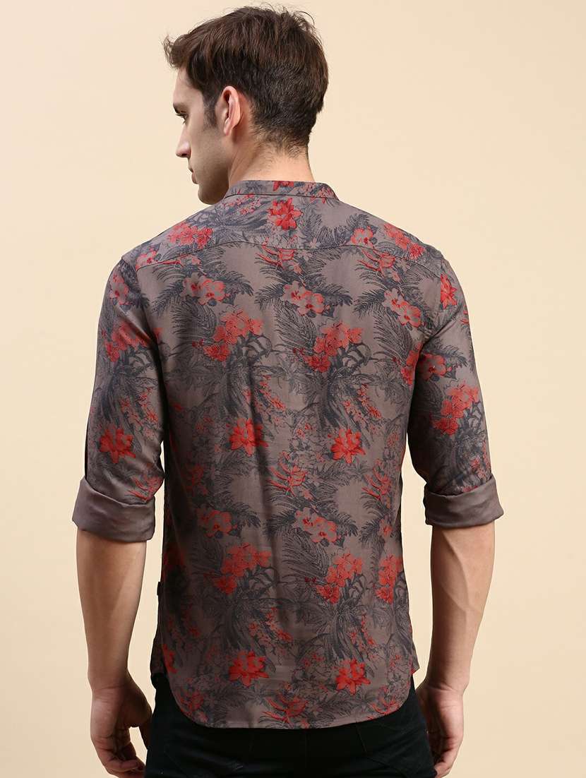 mandarin neck printed medium kurta - 19944470 -  Standard Image - 2