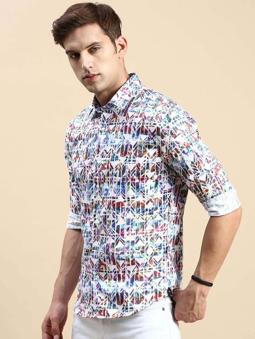 multi colored cotton casual shirt - 19944503 - Standard Image - 2