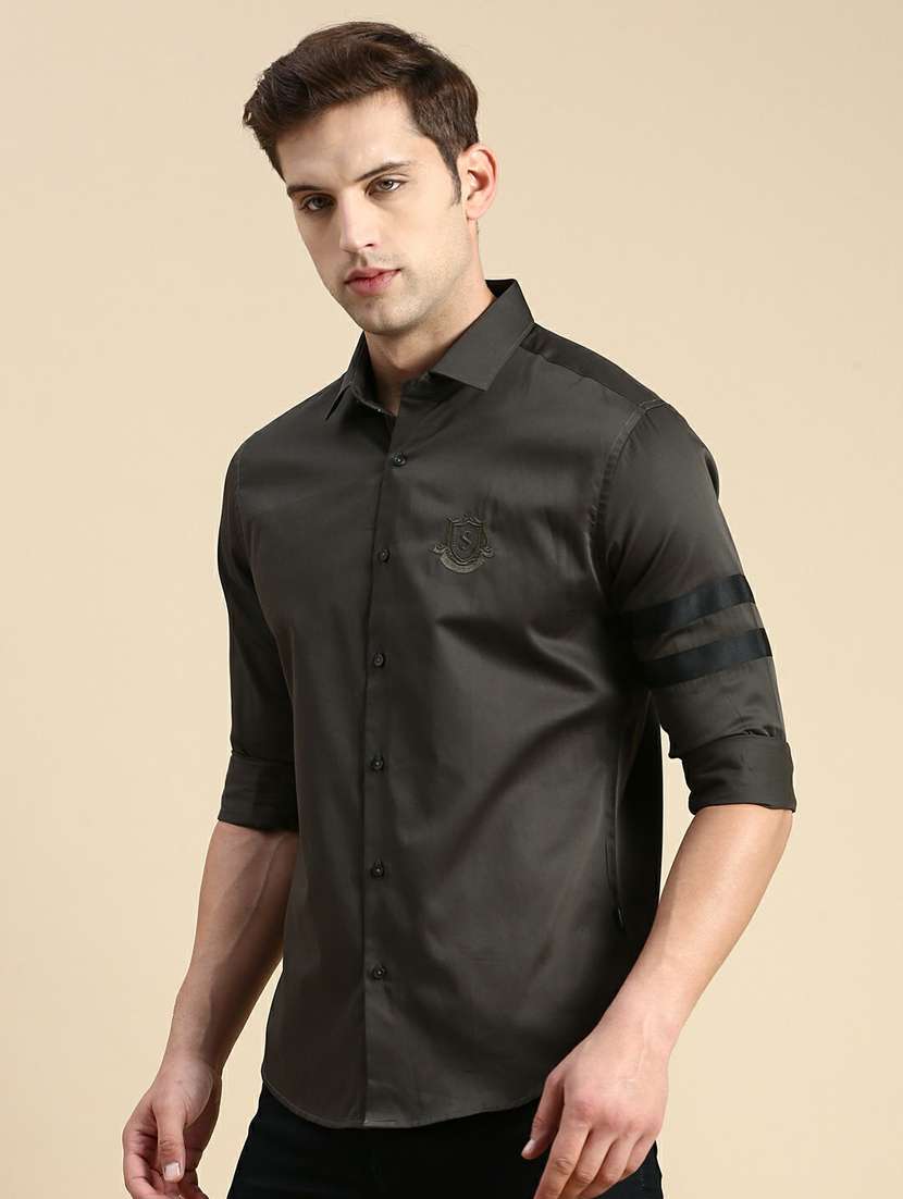 mens solid casual shirt - 19944514 -  Standard Image - 2