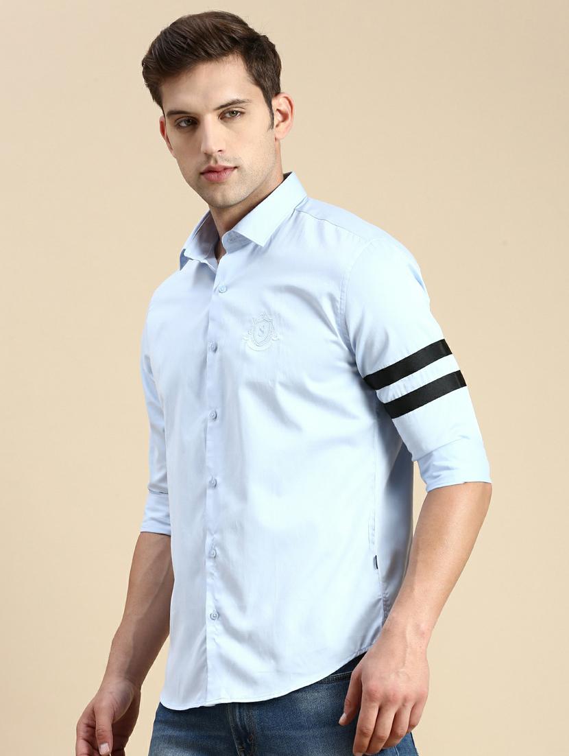 mens solid casual shirt - 19944517 - Standard Image - 2