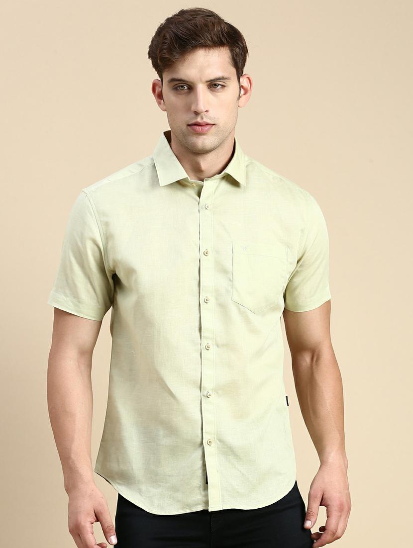 mens solid casual shirt