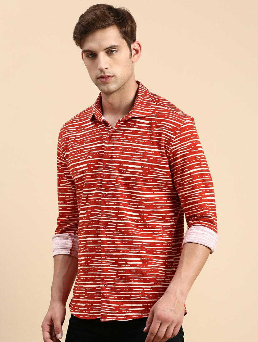 brown cotton casual shirt - 19944529 - Standard Image - 2