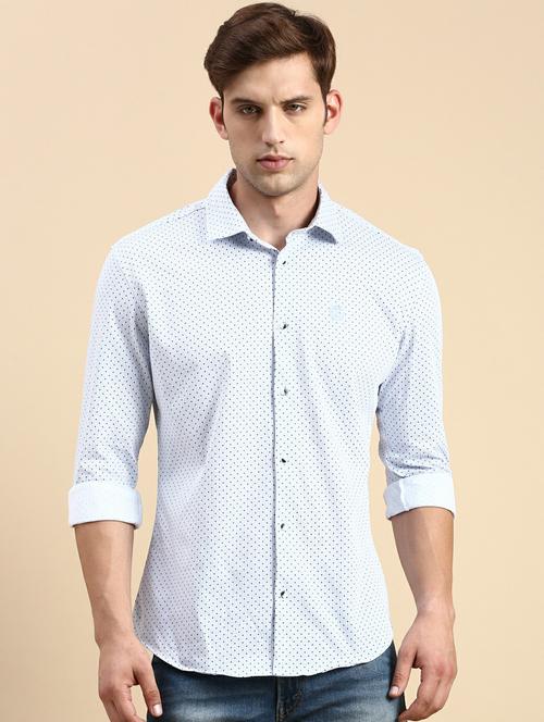 blue cotton casual shirt - 19944533 -  Standard Image - 0