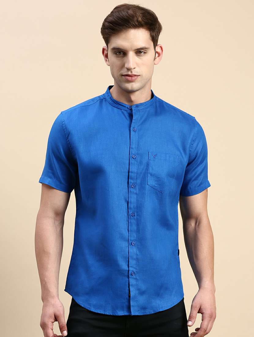mens solid casual shirt