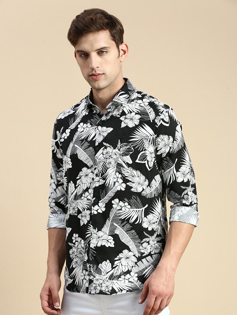 mens florals casual shirt - 19944572 - Standard Image - 2