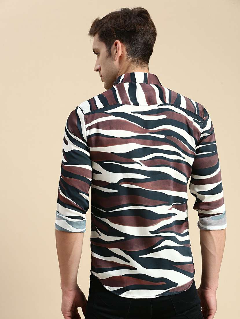 mens abstract casual shirt - 19944574 - Standard Image - 2