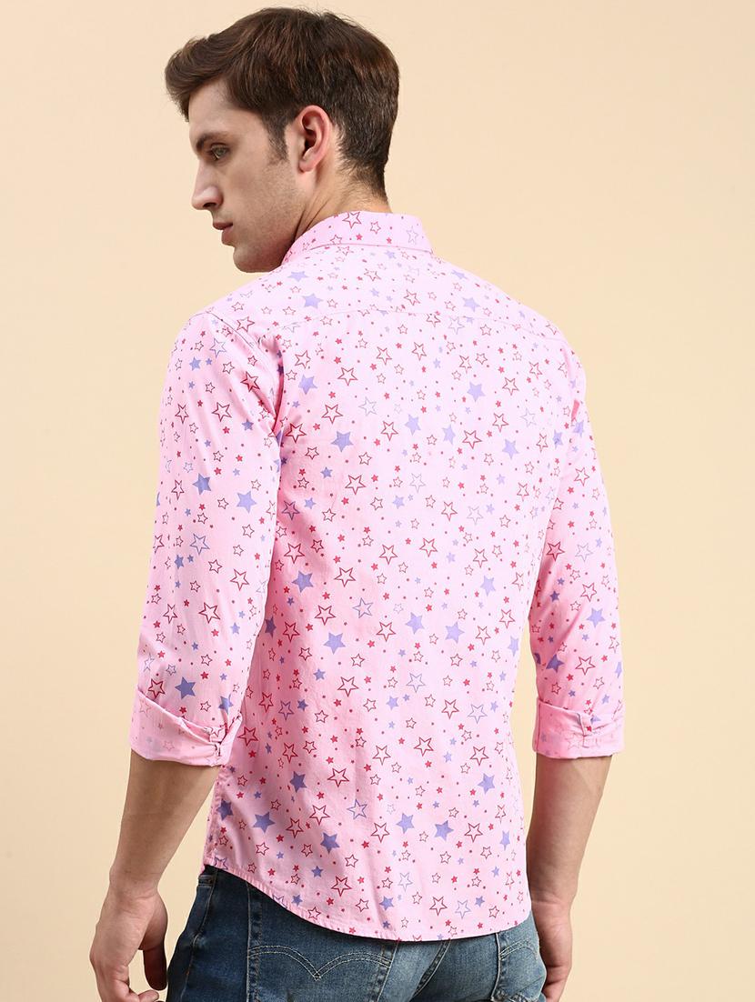 mens geometric casual shirt - 19944576 - Standard Image - 2