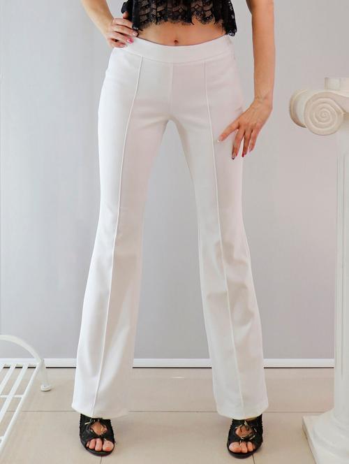 women solid high rise bootcut trouser - 19944605 -  Standard Image - 0