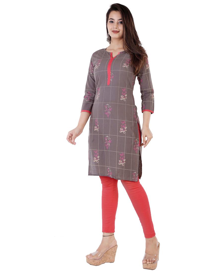 women's straight kurta - 19944764 - Standard Image - 2