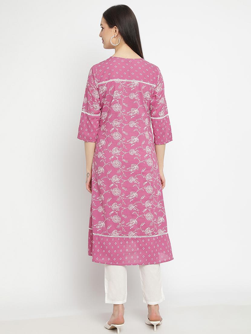 embroidered rayon kurta pant set - 19945293 - Standard Image - 2