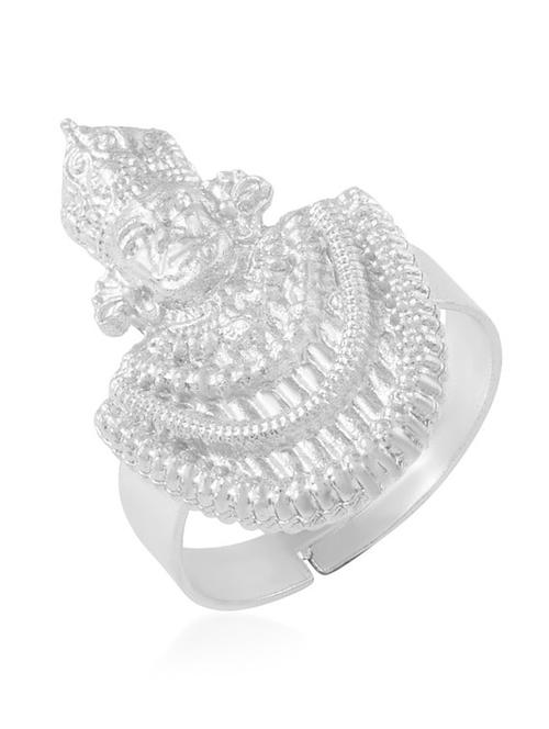 unisex silver plated finger ring - 19945313 -  Standard Image - 0